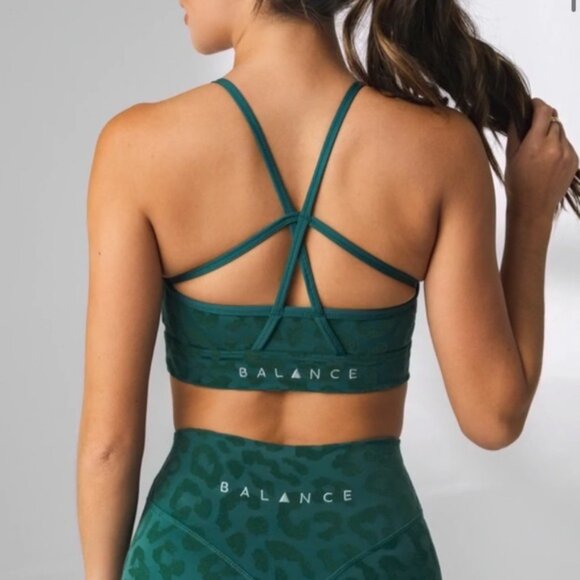 Balance Athletica Lux Form Bra Panther Forest Medium - Picture 1 of 9